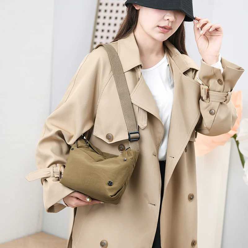 Lightweight nylon cross body bag for womens casual canvas shoulder bag high-end fashion 2024 style casual womens handbag Z250225