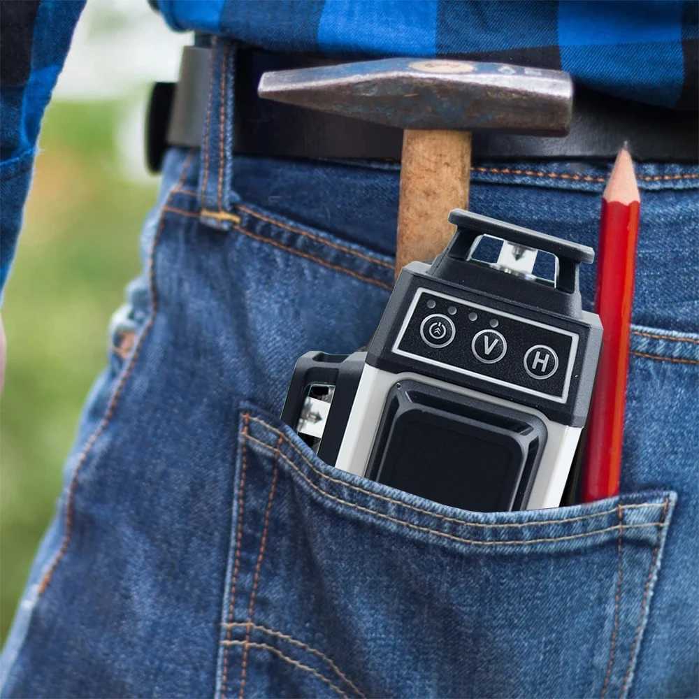 3D Mini Laser Level 12 Lines Red Lines 360 Self-Leveling Horizontal Vertical With Remote Control Beams Green Laser Level X250225