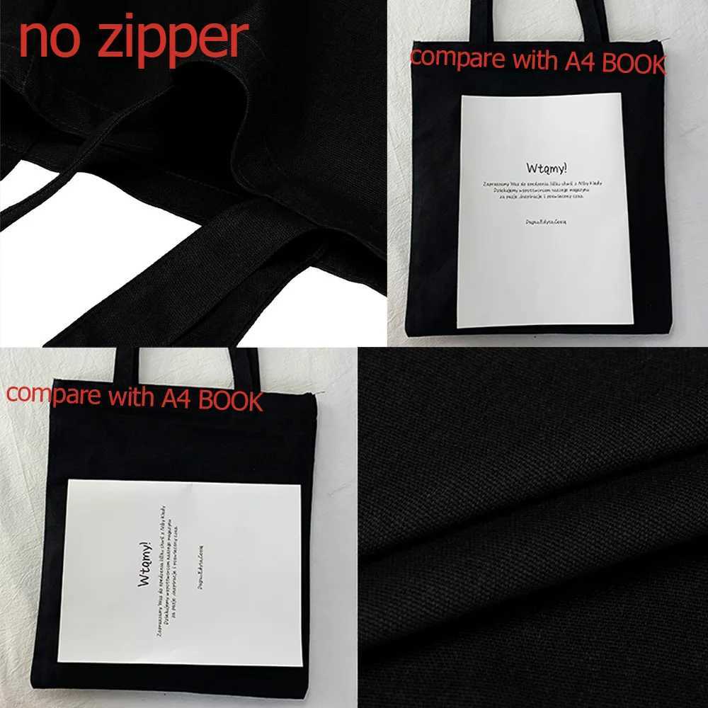 Women Canvas Shopping Bag Totes with Russian Inscription Shopper Bags Fashion Handbag for Ladies Bookbag Large Capacity Z250224