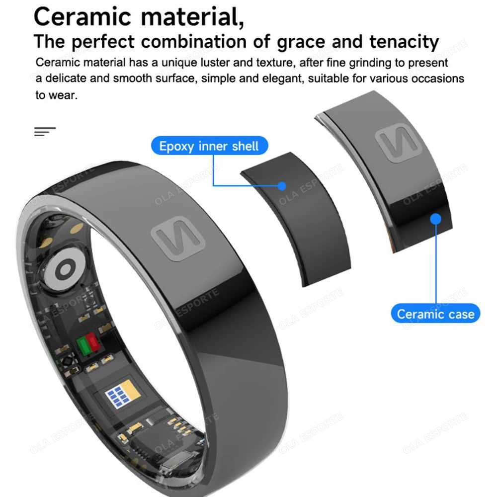 New NFC Smart Ring For Xiaomi SmartRing Real-Time Health Monitoring NFC Smart Access Control 5ATM Waterproof Men Women Smartring W250225