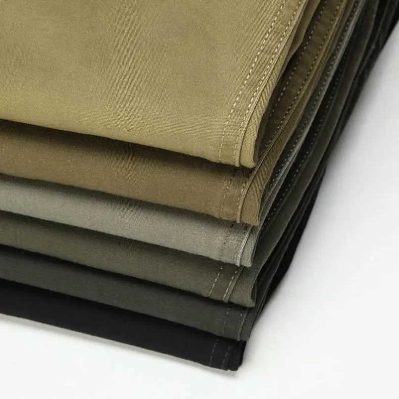 Mens Summer Thin Autumn Thick 00% Cotton Suit Pant Slacks High Waist Straight Loose Bland Solid Casual Business Pants GOZBKF W250225