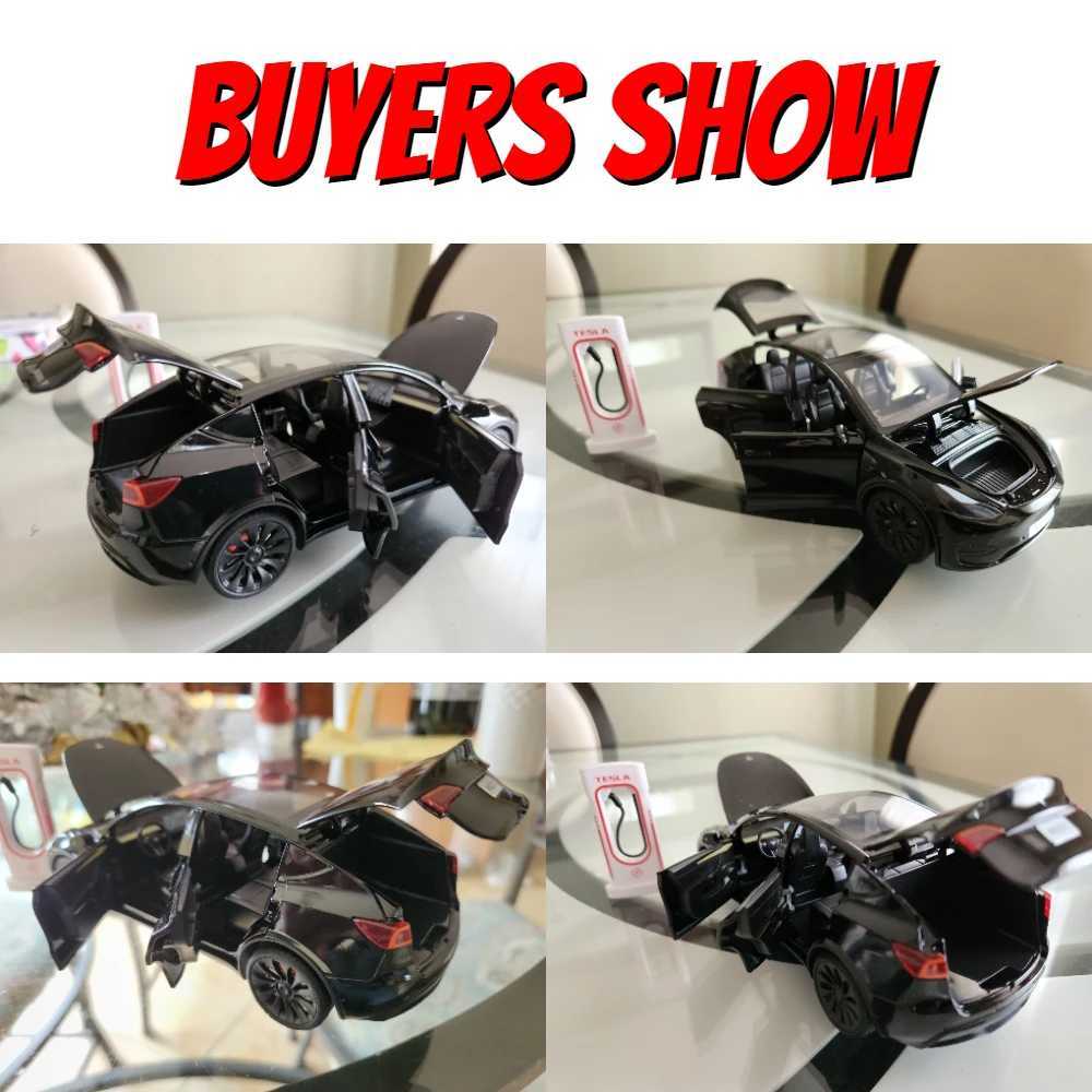 1 24 Tesla Y SUV Alloy Diecasts Vehicles Metal Model Car Decoration for Kids Gift Toy Free shipping