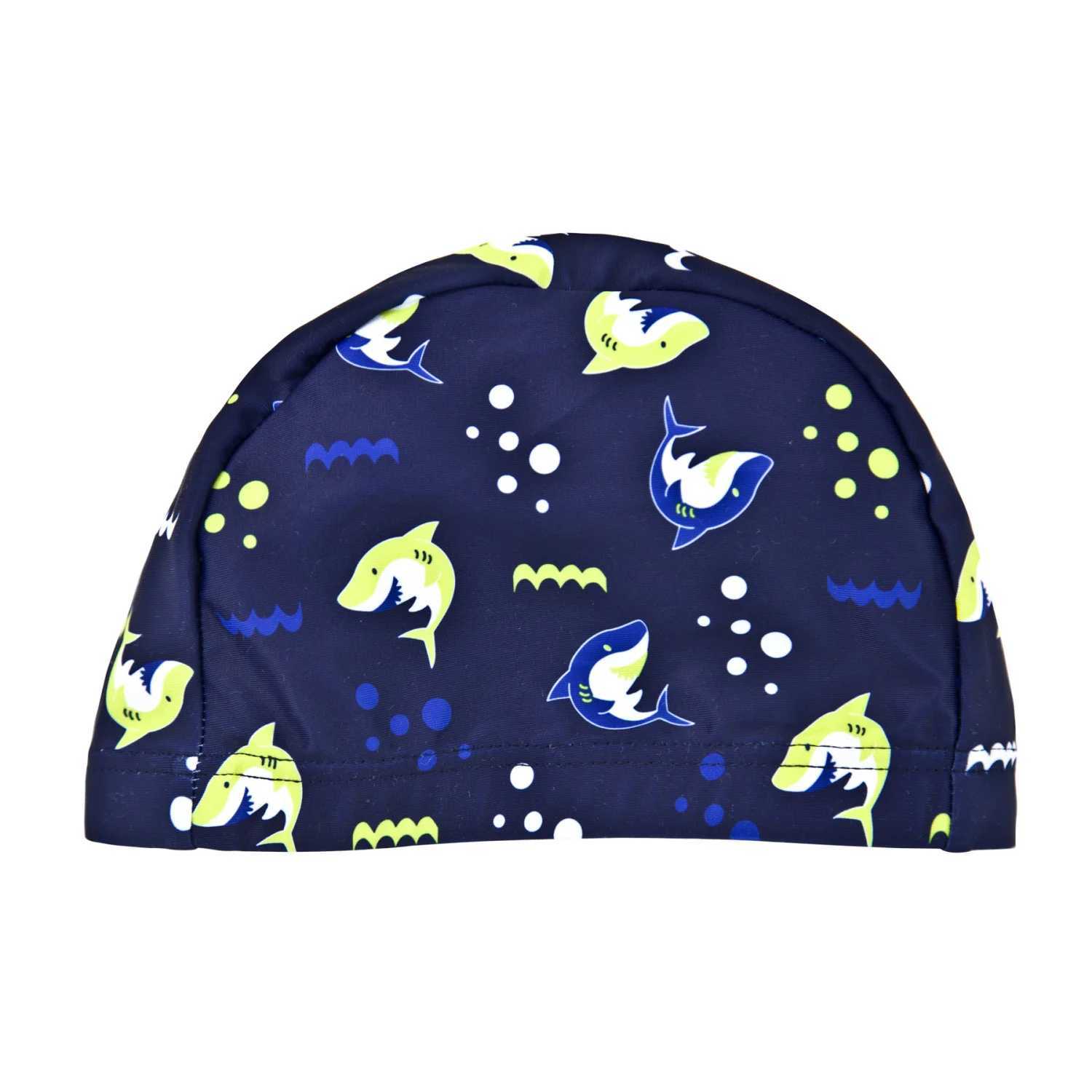 Summer Children Swimsuit Boys With Shorts Shark Printing Kids Boy Sports Suit Hat Swimwear Kids Boardshort Beach Men X250224
