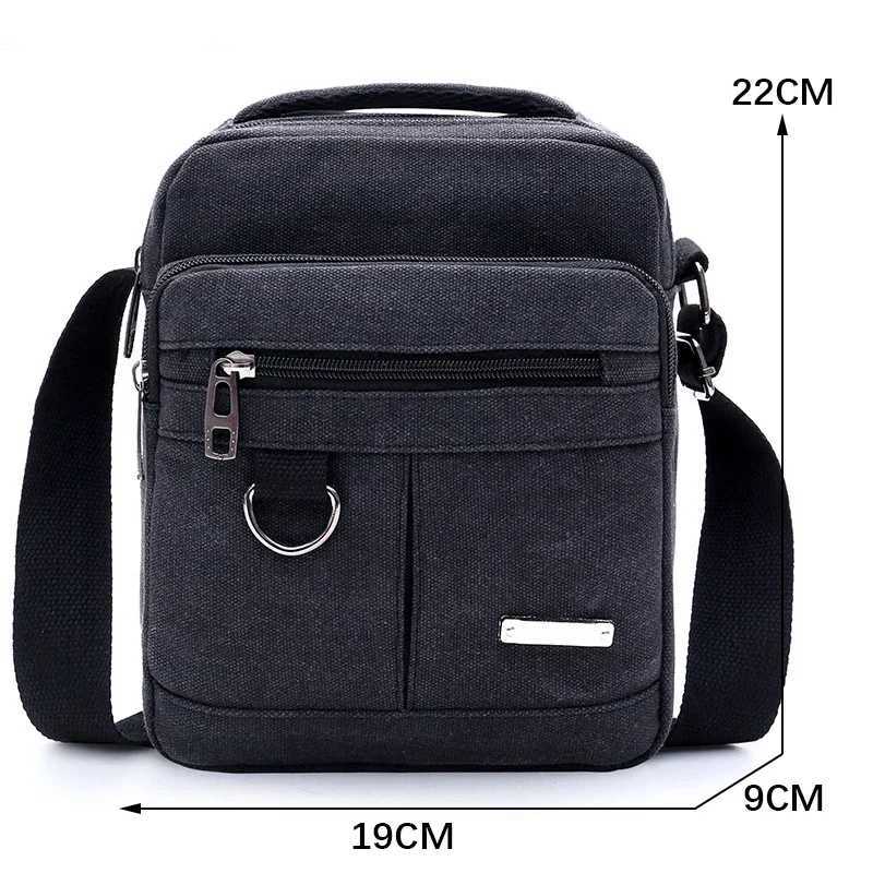 Canvas Shoulder Bag Mens New Korean Style Canvas Messenger Bag Outdoor Leisure Travel Portable Shoulder Bag Purse Handbag Z250225