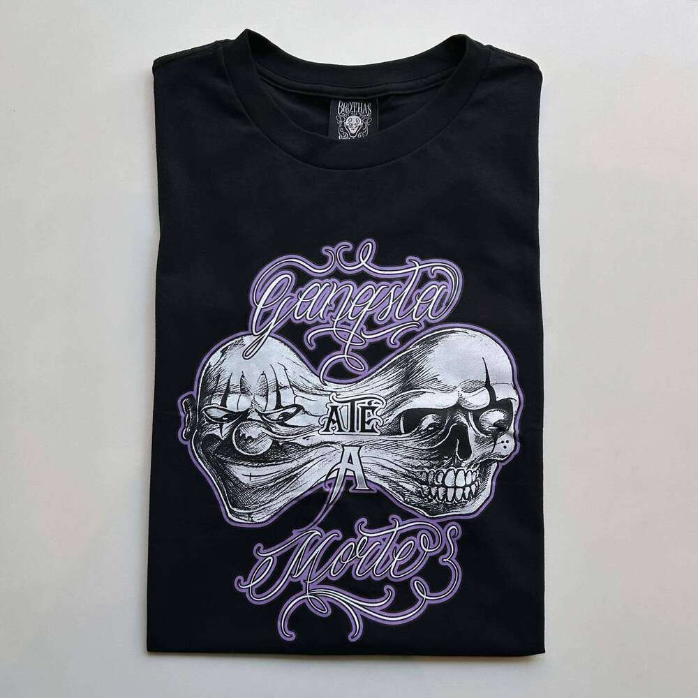 Street Y2K Hip Hop Top Letter Printed T-shirt Spring/Summer Short Sleeve Trendy Brand Casual Men's and Women's Round Neck