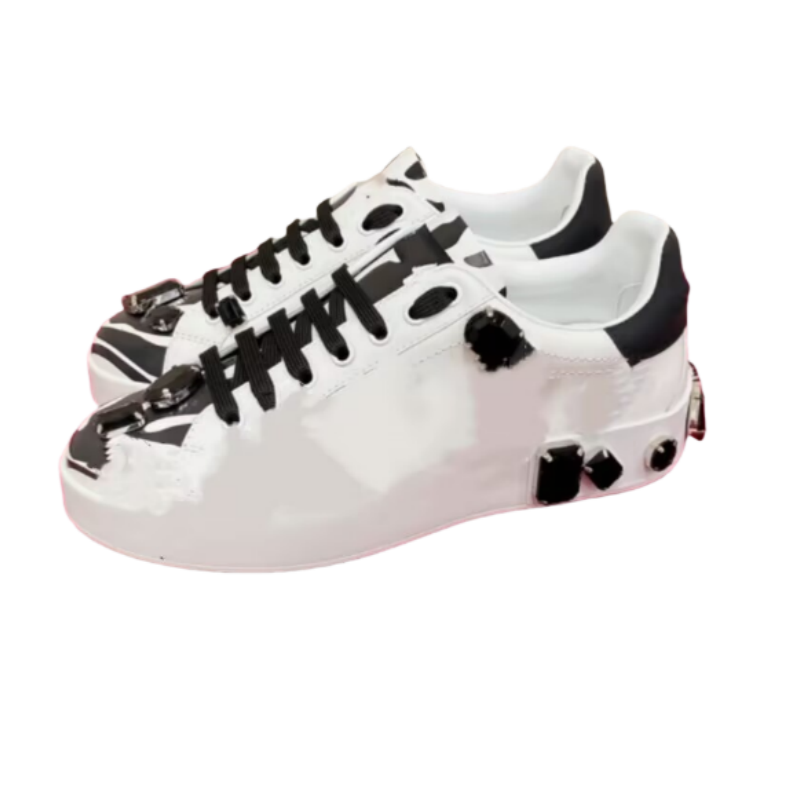 High Quality Luxury Brand Men Sneakers Multicolor Colour Decorative Design Lace-Up Sneaker Leather Shoes Wedding Shoes Newly Leather Soft Man Dress Shoes Red White