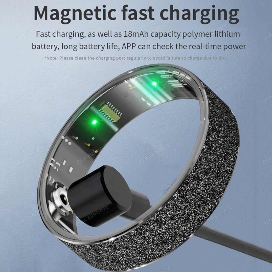 New Womens Smart Ring 2024 for Xiaomi Smart Health HRV Monitor Remote Control IP68 and 5ATM Waterproof Womens Health Smart W250225