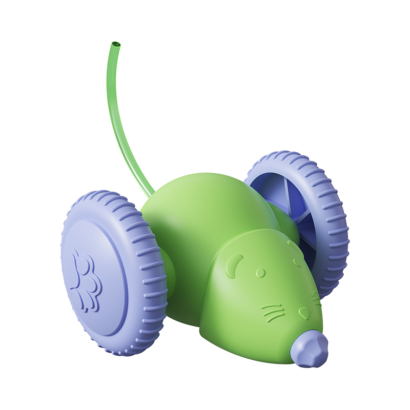 Pet Automatic Cat Mouse Toy Smart Moving Mice Electric Interactive Cat Toys for Indoor Cat with LED Lights;Smart Sensing Moving Electric Cat Toys, USB