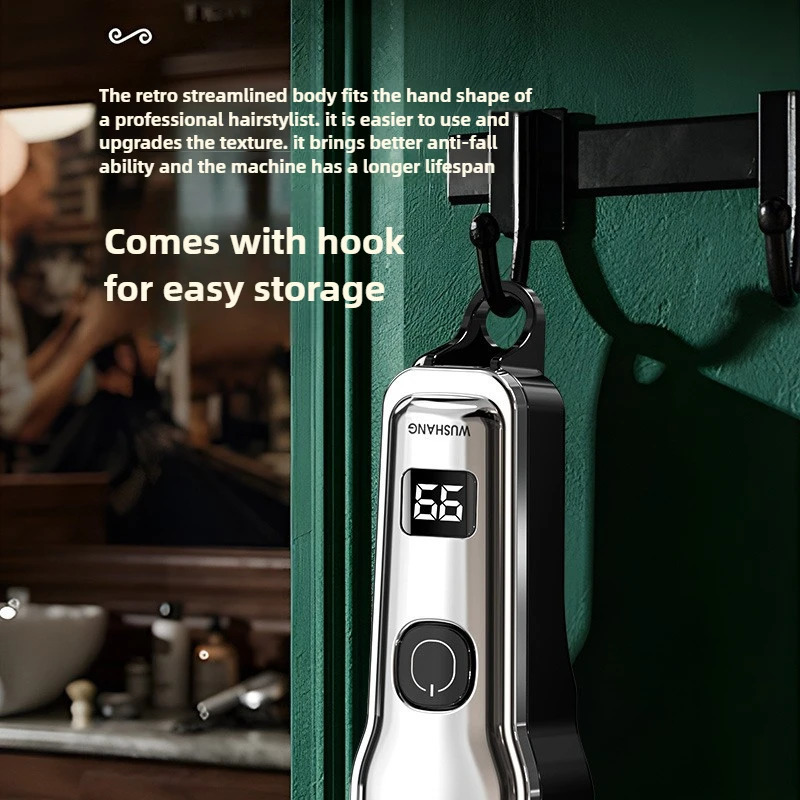 Electric Hair Clipper Professional Cordless Fast TypeC Charging Ceramic Haircut Machine Trimmer for Men Adult 250217