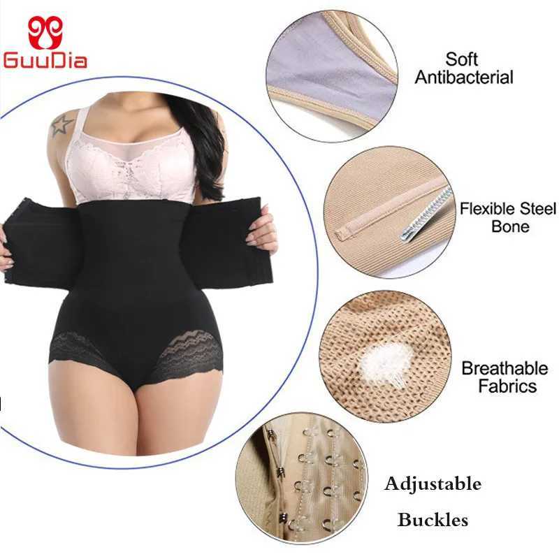 GUUDIA Tummy Control Panties Shapewear Waist Cincher for Women Girdle Butt Lifter Compression Underwear Body Shaper Seamless M250225