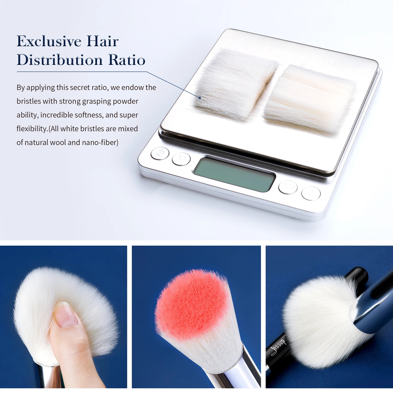 Jessup Makeup Brushes Set Foundation Powder Professional Make Up Brush Contour Blender Eyeshadow Blush 25pcs Goat Synthetic T175 250305