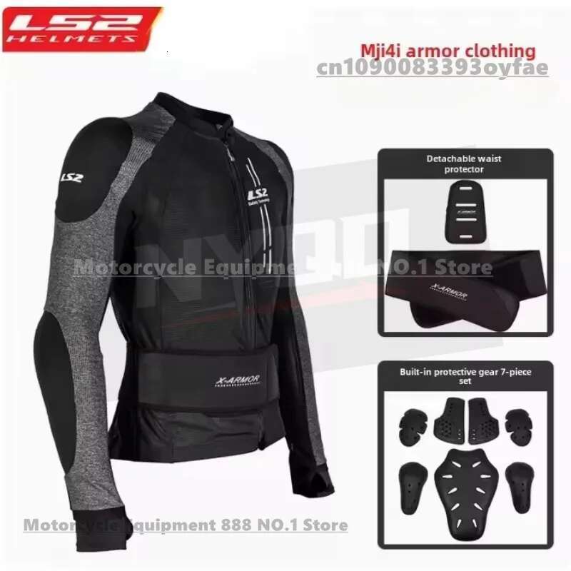 LS2 Motorcycle CE Certified Summer Breathable Motorcycle Race Jacket Body Armor Men Women Motorcycle Jacket Armor Clothing