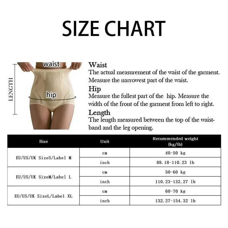 New Arrival 1 X Ice Silk Shapewear Panty High Waisted Tummy Tucking Hip Lifting Fiber Repair Shaping Panty Postpartum Girdle Body Panty Z250225