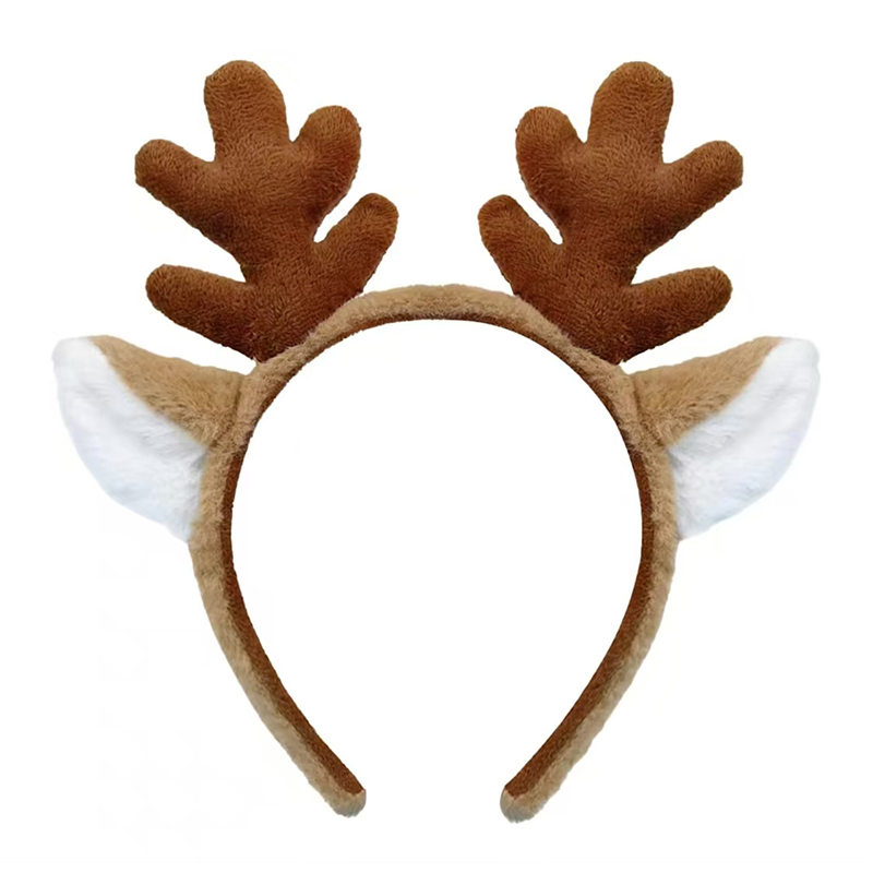 Kids' Holiday Reindeer Antler Ears and Assorted Small Animal Headgear for Celebratory Events