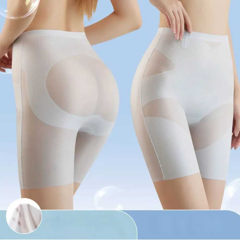 Ultra Slim Tummy Control Hip Lift Panties High Waist Shapewear Panties for Women Seamless Ice Silk Shaper Underwear Body Shaper M250225