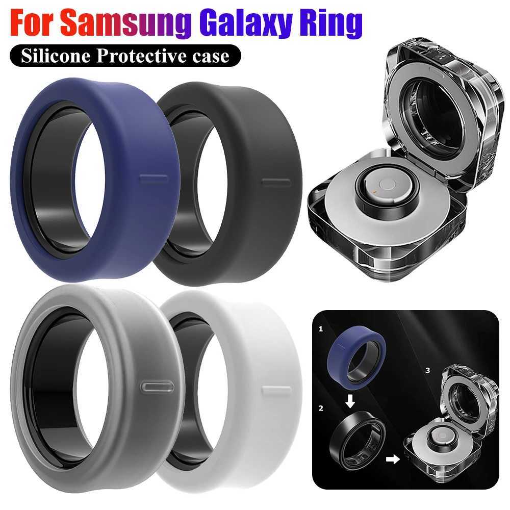 For Samsung Galaxy Ring Elastic Ring Case Anti-Drop Silicone Smart Ring Skin Cover for Galaxy Ring Size 5 6 7 8 9 10 11 12 13 W250225