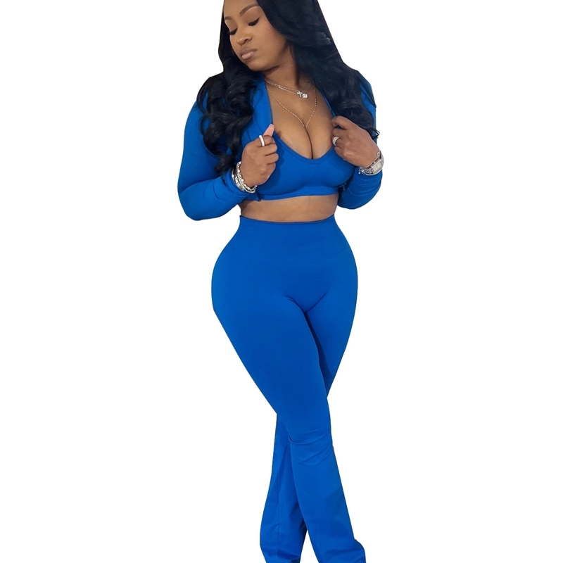 Womens Tracksuits Three Piece Set 2025 New Fashion Basic Solid Color Short Top High Waist Micro Horn Sports And Leisure Sportwear 5 Colors
