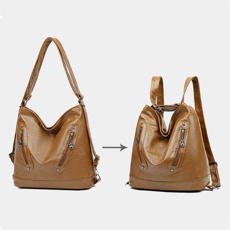 Multifunctional Soft Leather New Style4 Crossbody Shoulder Bag For Women Fashion Anti-Theft Ladies Backpack Purses And Handbag Sac