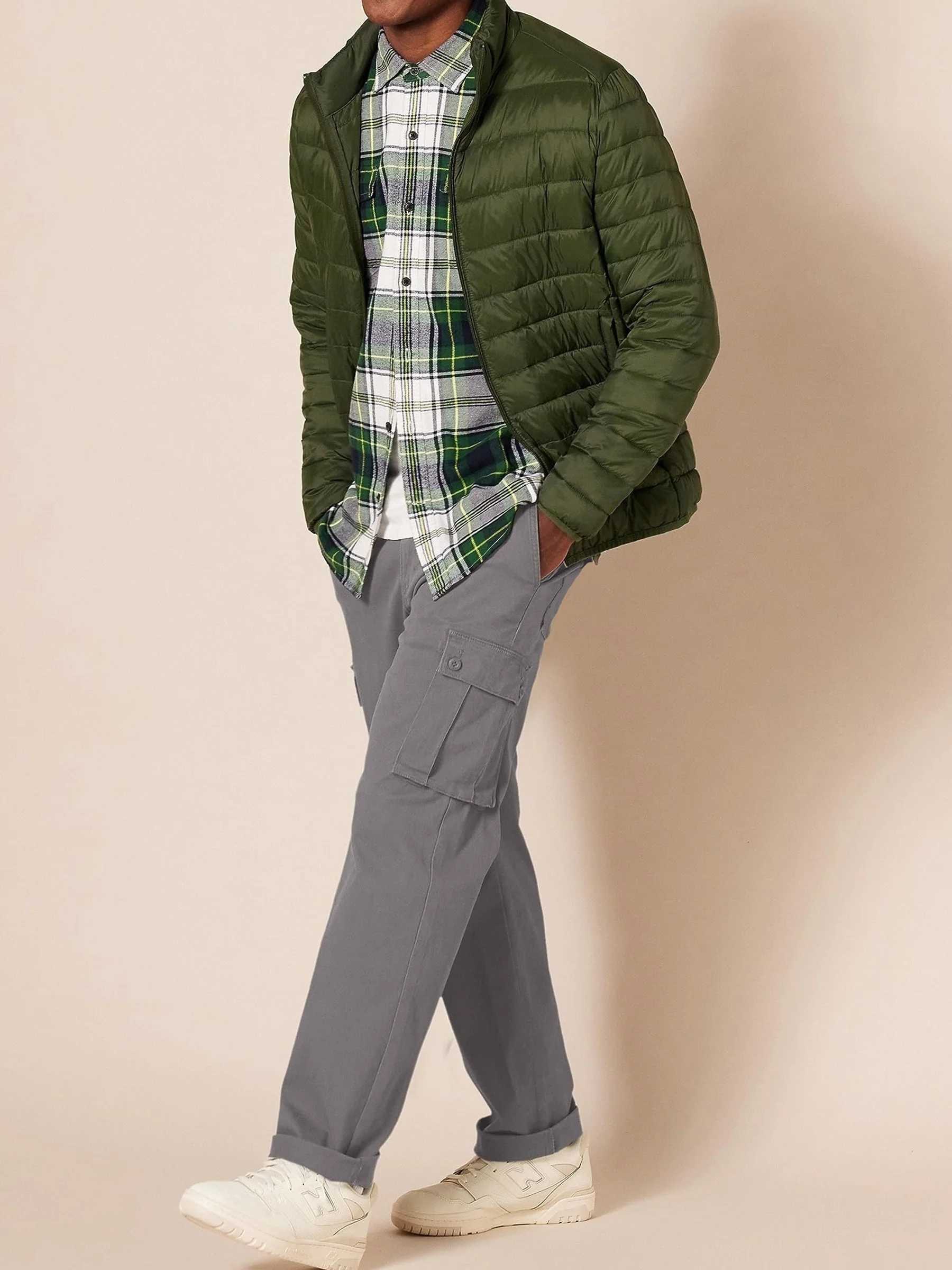 US Plus Size Mens Spring Autumn Fashion Business Casual Long Pants Suit Pants Male Elastic Straight Formal Trousers Side Pocket W250225