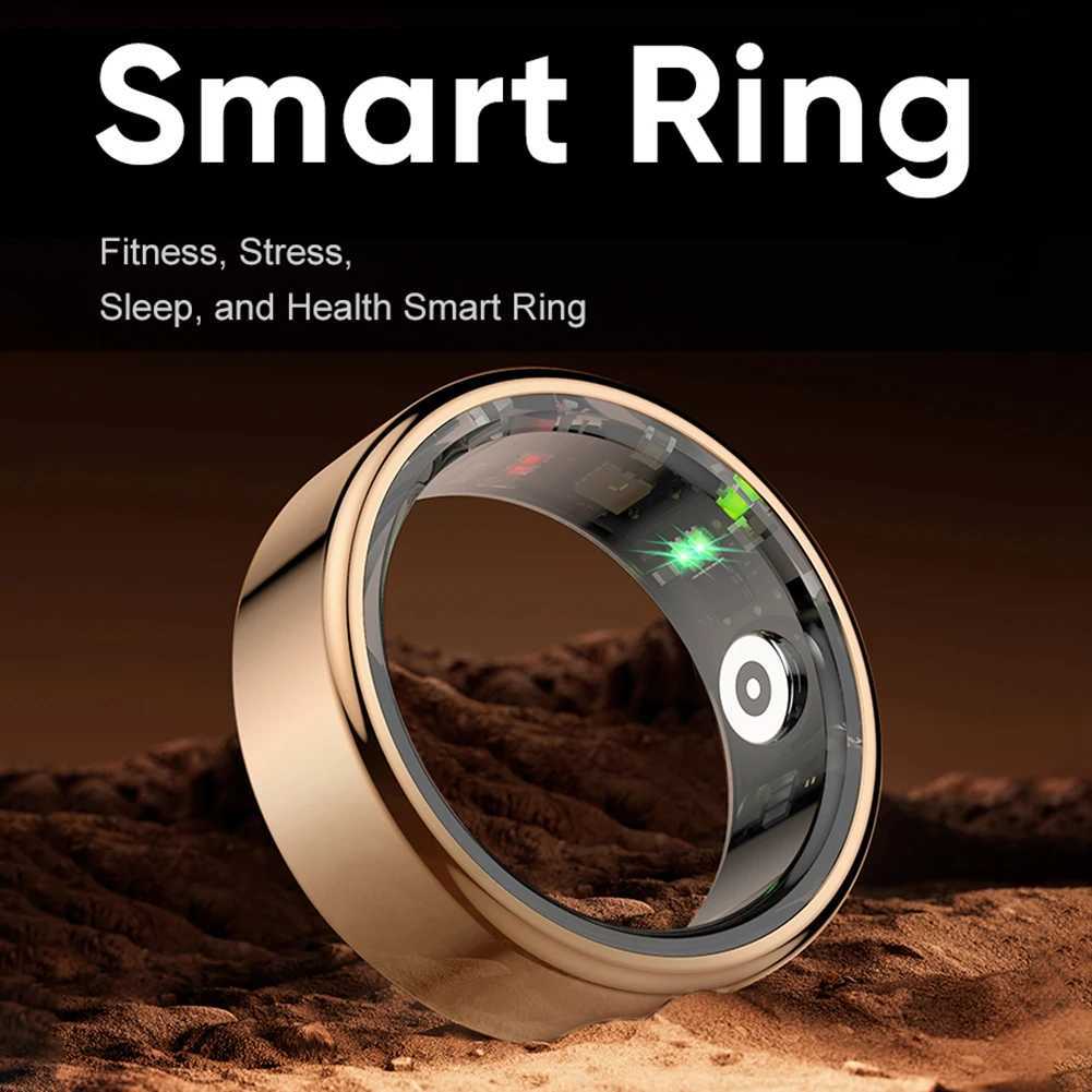 R02 smart ring military grade titanium steel shell health monitoring IP68 and 5ATM waterproof multi sport mode suitable for Android W250225