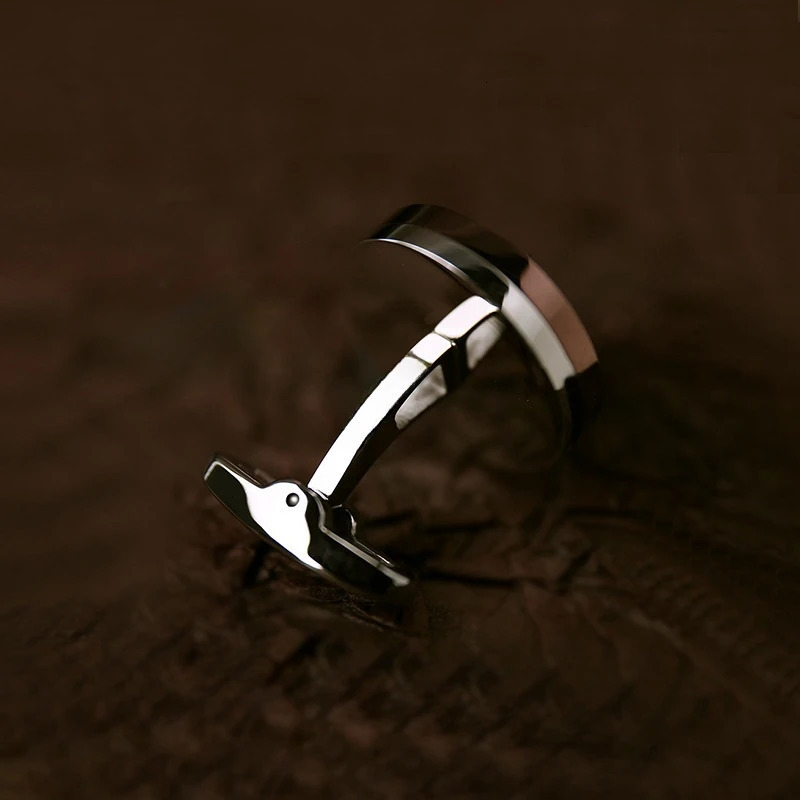 Clock Cufflinks British French Mens Business Shirts Buttons Punk Mechanical Core Cuff Links Men Accessories Gifts 250220