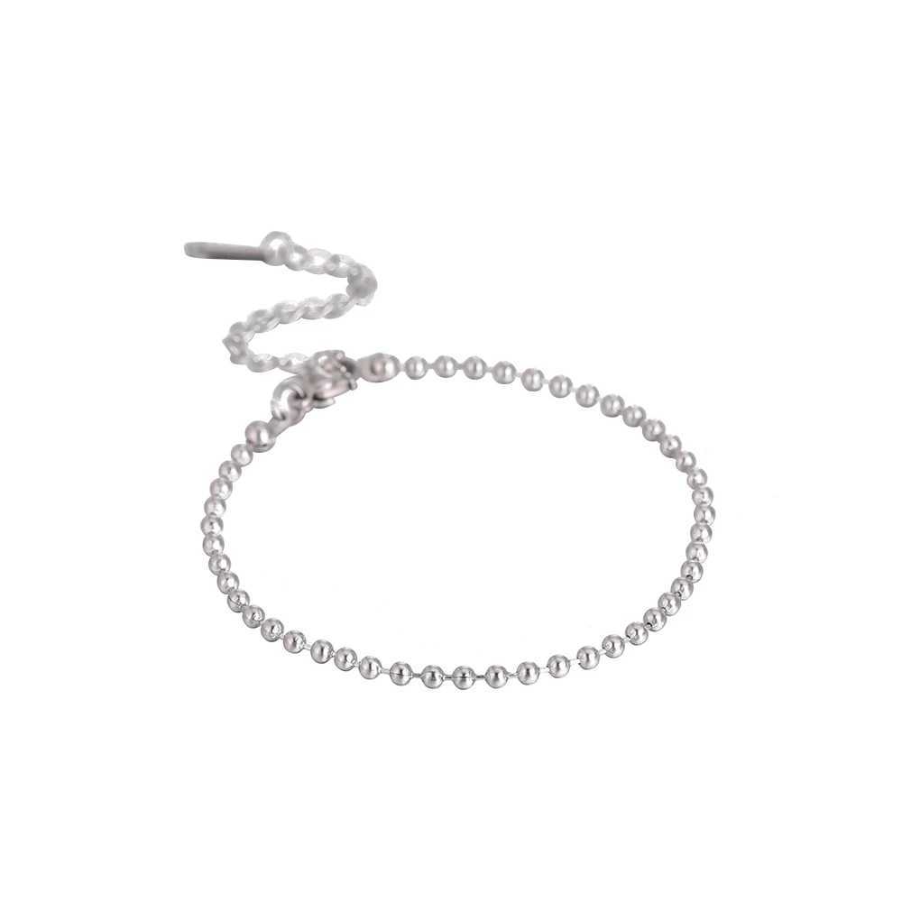 Simple Stainl Steel Bracelet for Men Women Fashion Bead Trend Bracelet Hand Jewelry for Couple GiftXJ250225