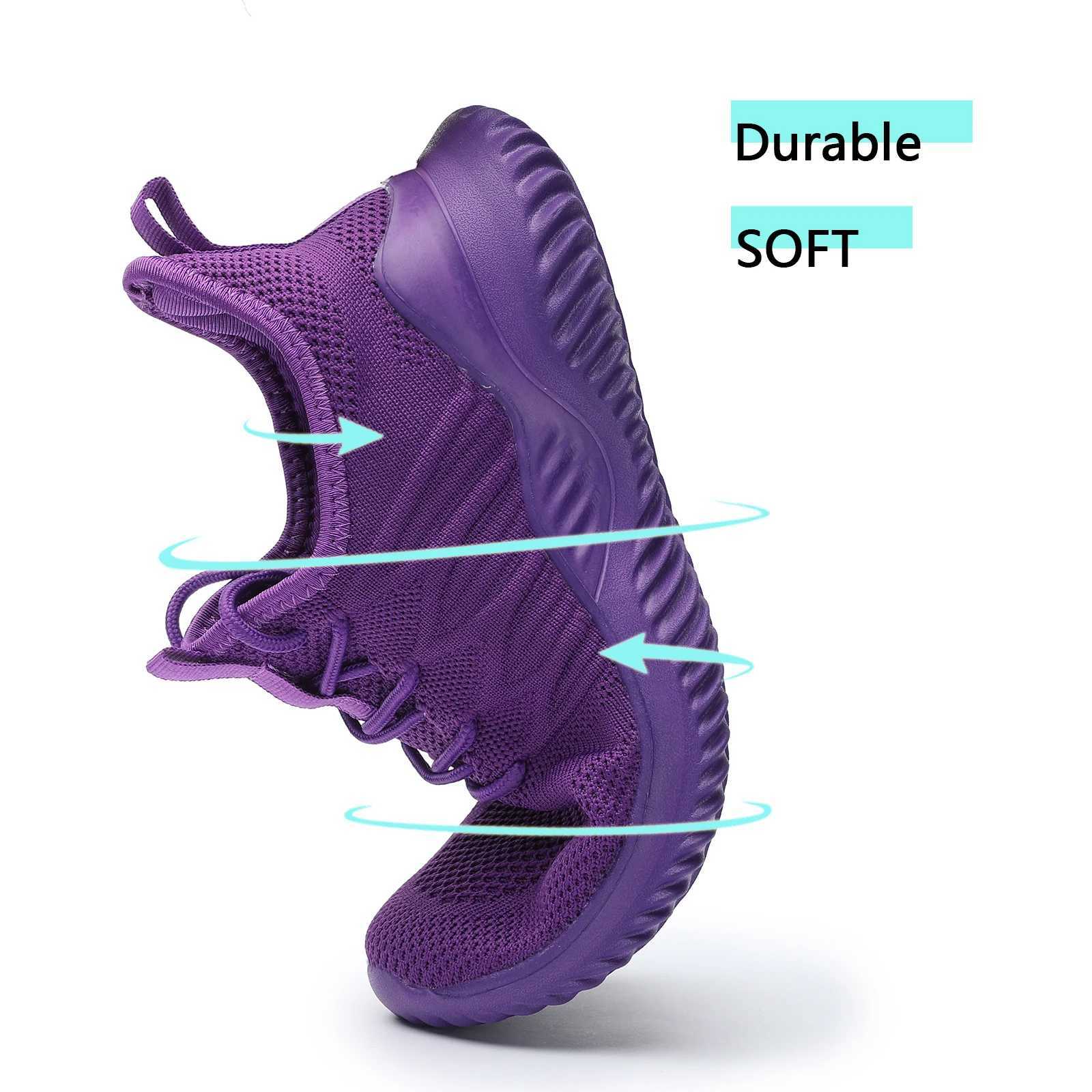 Womens Running Shoes Ladies Slip on Tennis Walking Sneakers Lightweight Breathable Comfort Work Gym Trainers Stylish Shoes Y250224