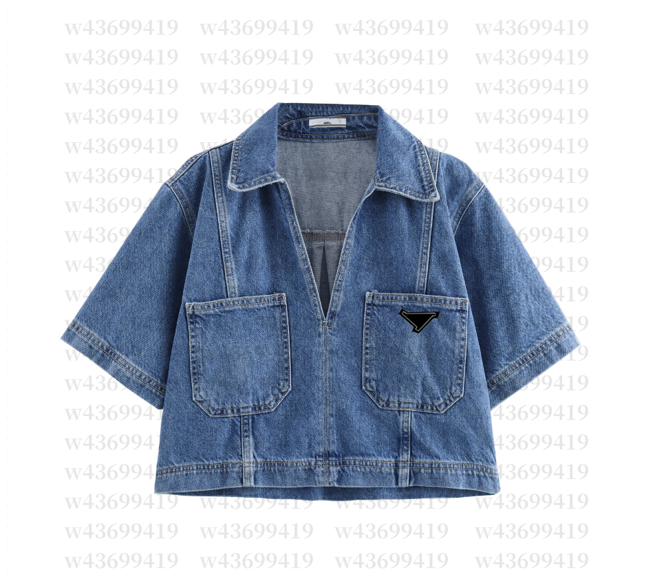 Womens Blouse Designer Blouses Short sleeve Shirts High Quality Polo Shirt Women Denim Shirts