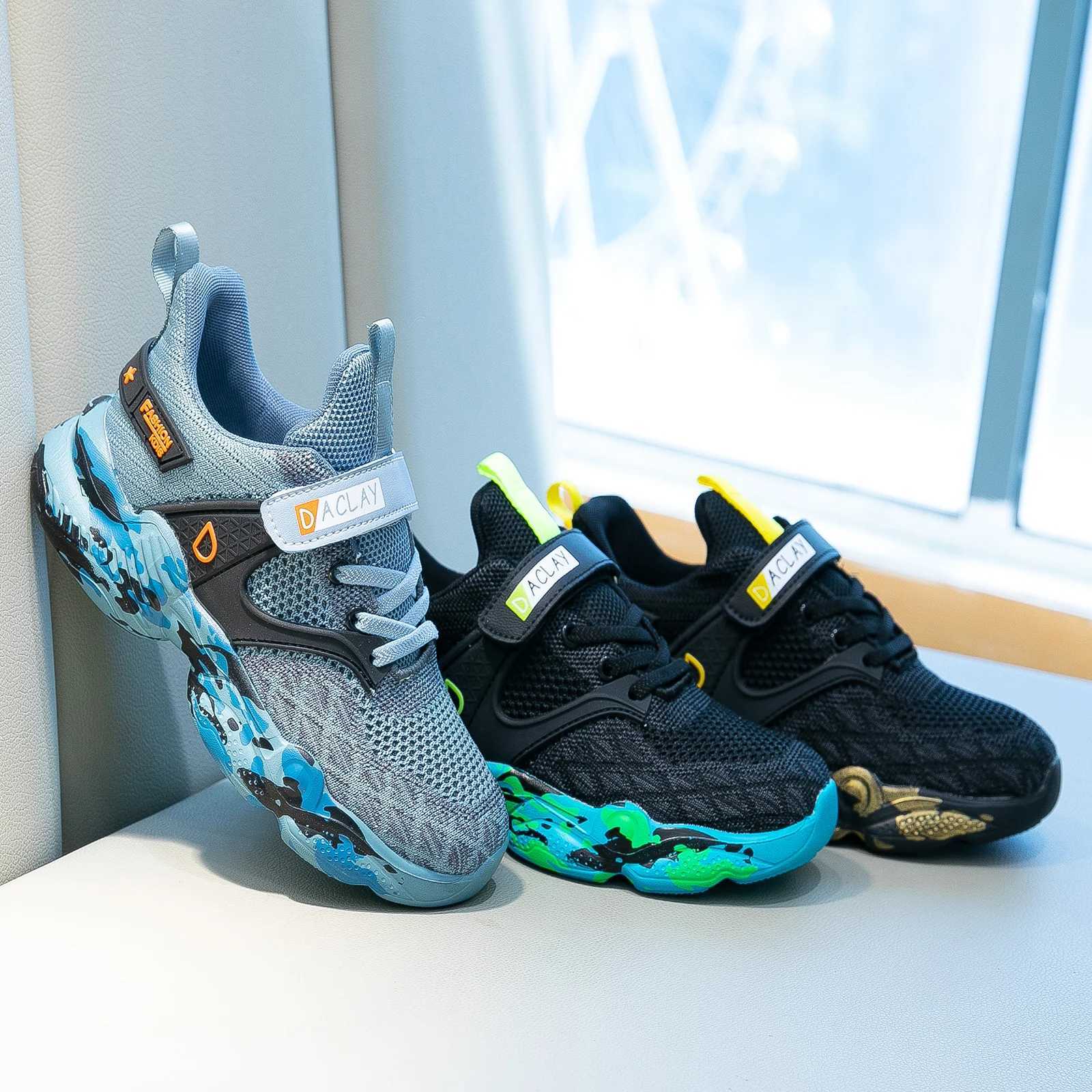 Kids Shoes Running Girls Boys School Spring Casual Sports breathable non slip Sneakers BasketballT250225