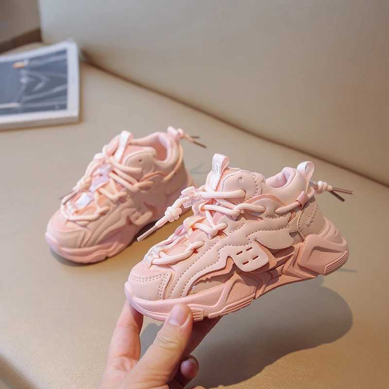 Children Leather Sneakers for Boys Toddler Girls Anti Slip High-top Tennis Shoes Kids Sports Running Shoes 6-14 Y Spring Autumn W250225