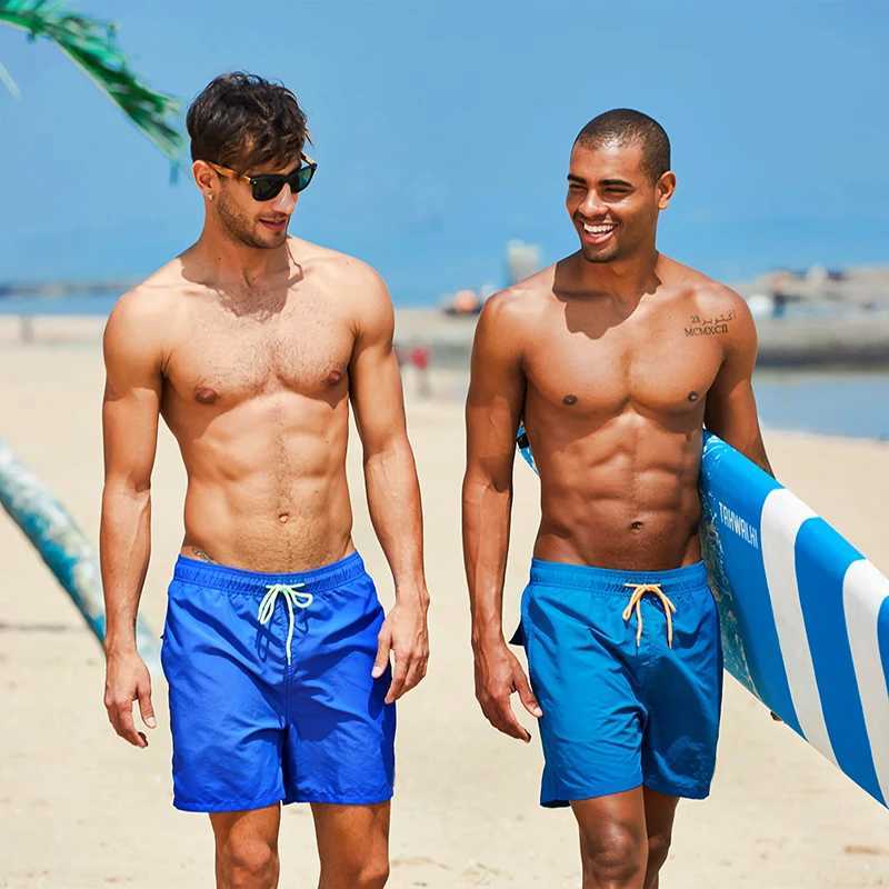 ESCATCH Mens Swimwear Swim Shorts Trunks Beach Board Shorts Swimming Pants Swimsuits Mens Running Sports Surffing Shorts W250224