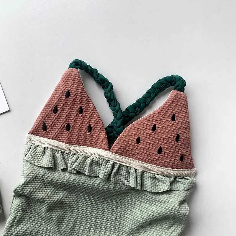 Baby Girls One-piece Swimwear Cute Cartoon Fruit Sling Swimsuit Bikini Beachwear Kids Bathing Suit Vacation Swimming Clothes X250224