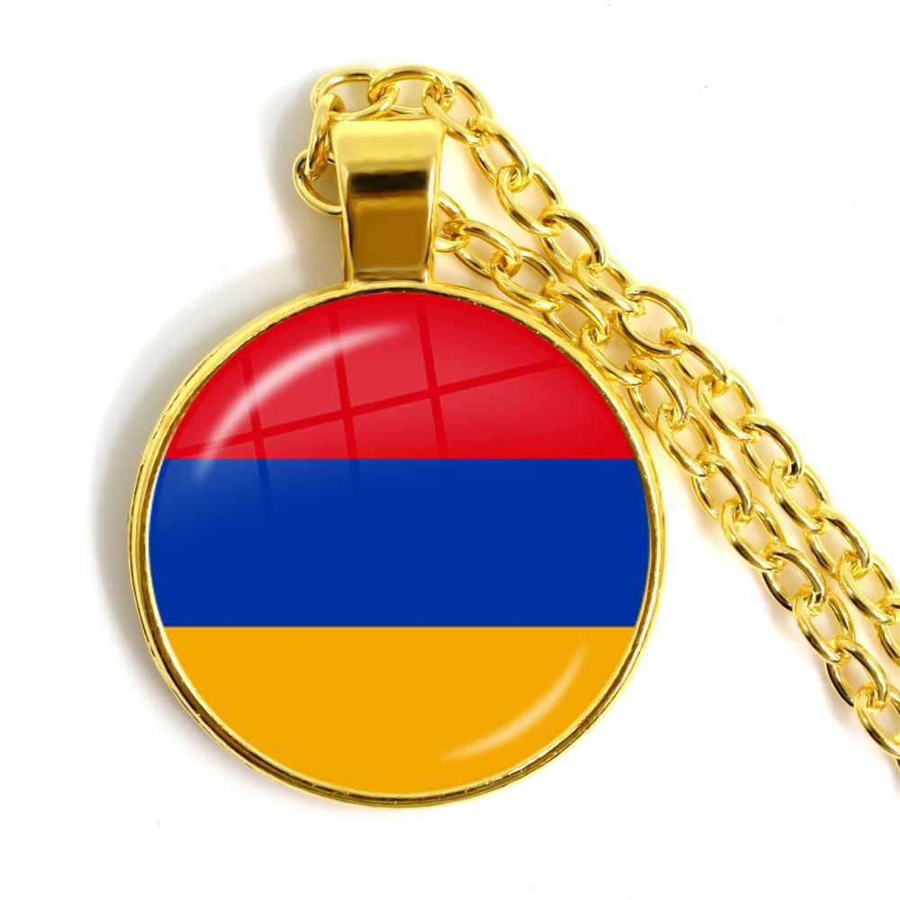 Malta Zambia Zimbabwe Latvia Armenia Azerbaijan Saudi Arabia UAE Morocco National Flag Cabochon Pendant Necklace Jewelry X250224