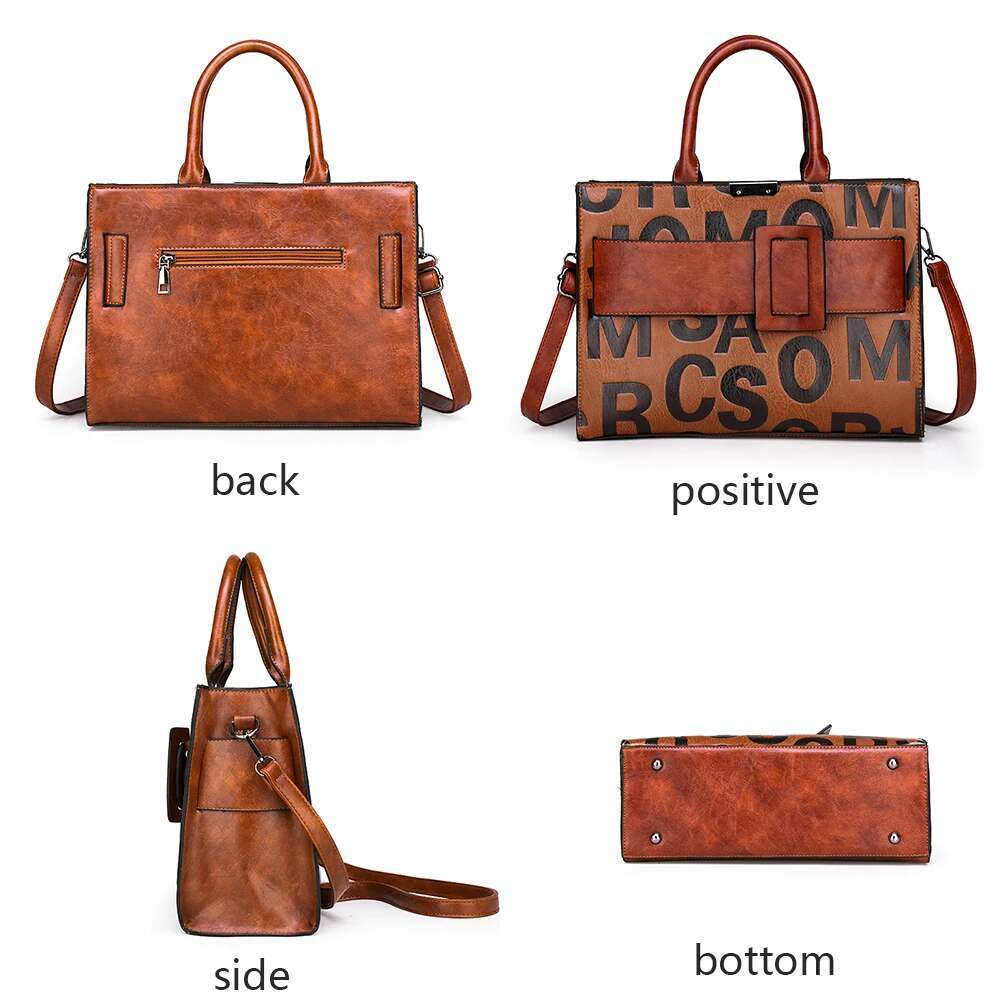 3-Piece Set Ladies Handbag Brand Pu Leather Handbags Fashion Shoulder Crossbody Bags For Women New Style3 New Tote Bag Bolsos