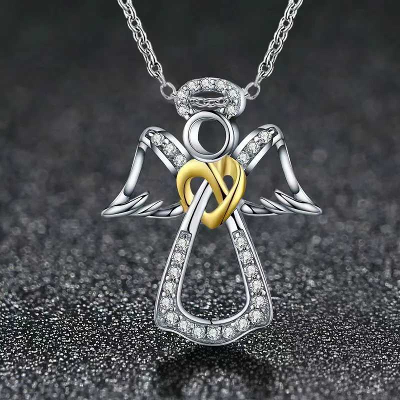 Fashion Ince Angel Wings Guardian Girl Necklace Exquisite High Quality Rantic Girl Pendant Gift X250224
