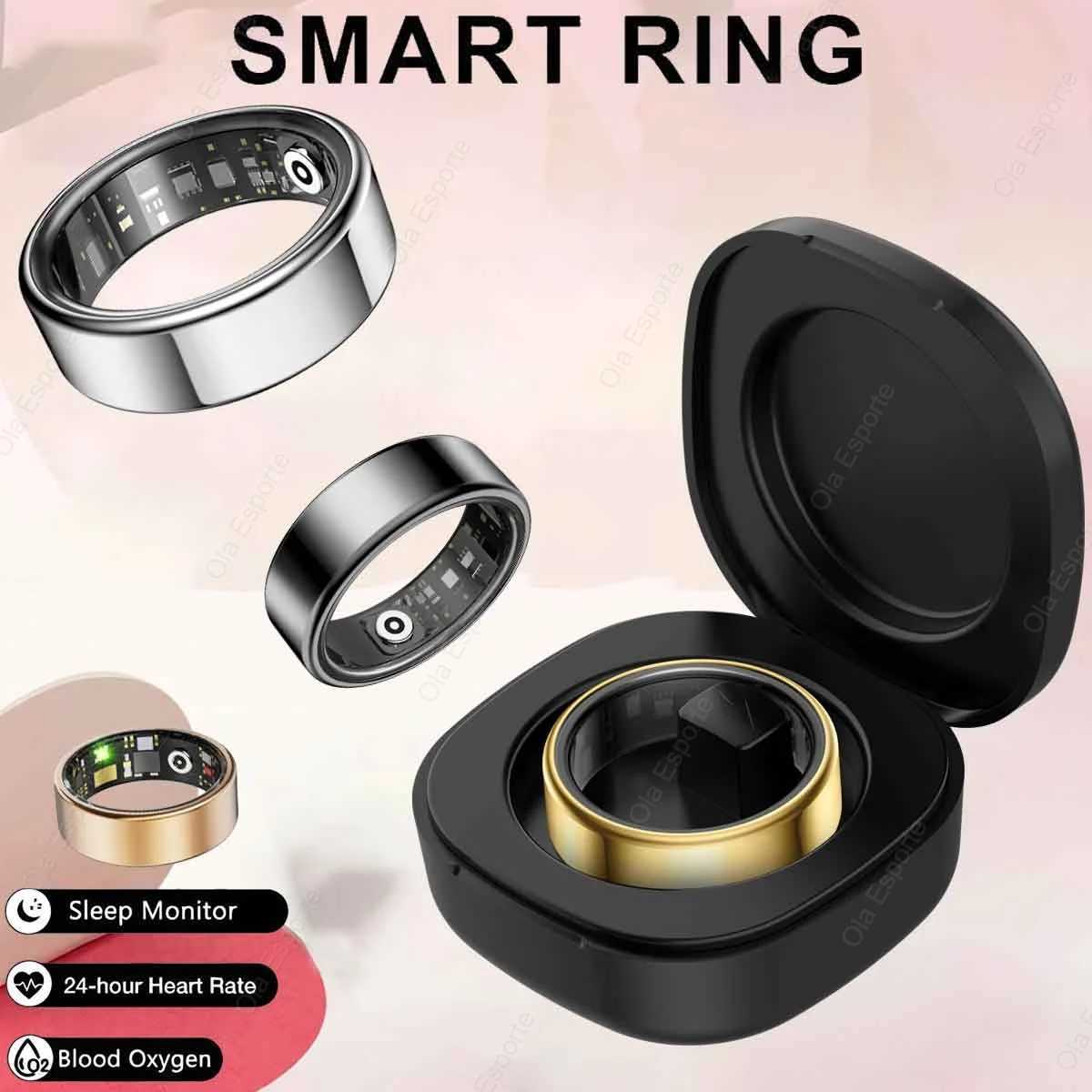 2025 Xiaomi Samsung Ring Mens Bluetooth Health Monitor IP68 and 5ATM Waterproof Multi sport Mode Smart Ring W250225