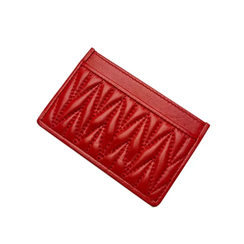 Luxury Designer Mini Wallets for Women - Genuine Leather with Coin Pocket in Four Colors