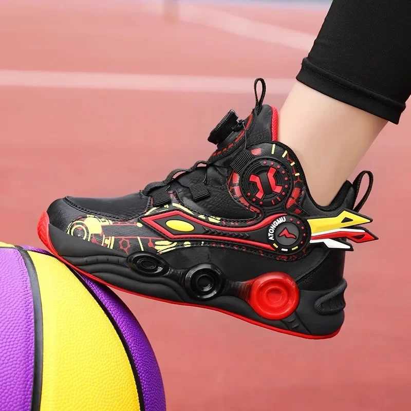 2025 Boys Basketball Shoes - Non-Slip Breathable Sneakers for Kids Trendy Running Sports Shoes for Big Boy W250225