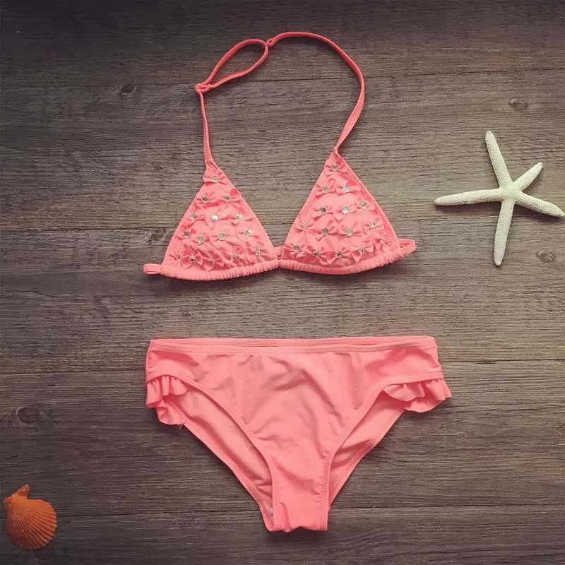 Children aged 5-12 years old swimsuit bow girl swimsuit baby swimsuit Biquini baby swimsuit bikini girl 2020 new summer swimsuit X250224