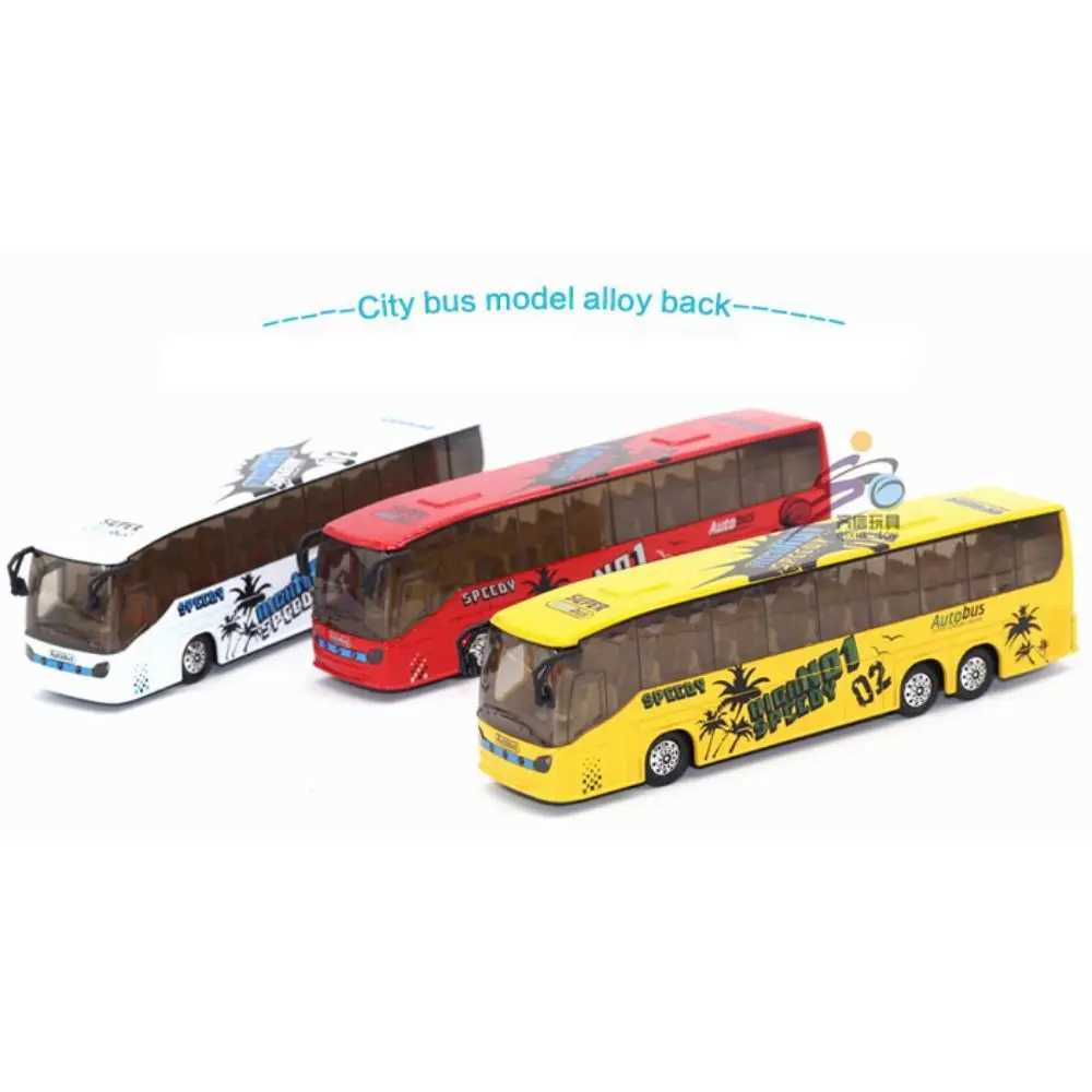 Hobbies Light and sic High Imitation Alloy Vehicle Model Extended Bus Toys Pull Back Free shipping