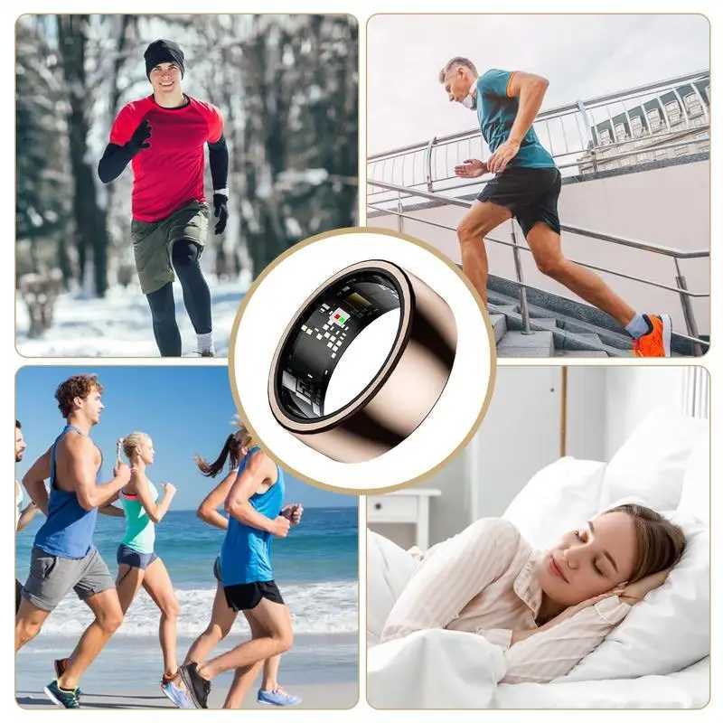 Ring Smart Sleep Monitoring Ring Health Ring For Women Men Waterproof Heart Rate Sleep Monitor Ring Portable Smart Ring W250225