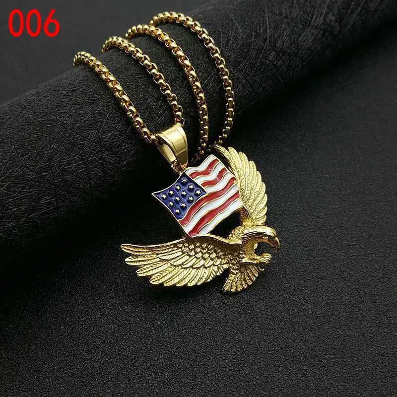 Stainless steel colored pre gold-plated drip glue national flag pendant X250224