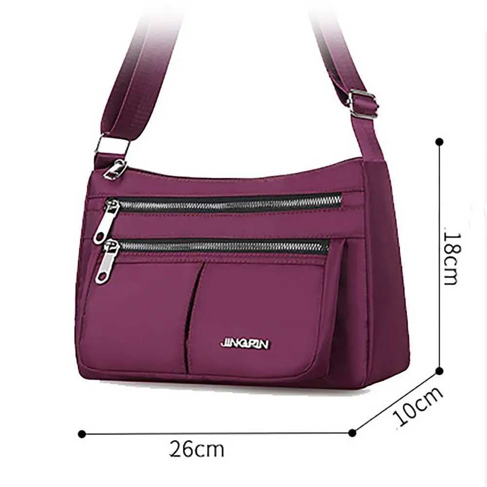 Large Capacity Shoulder Bag Durable Nylon Korean Style Shopping Mommy Bag 3 Layers Crssbody Bag Women Outdoor Z250225