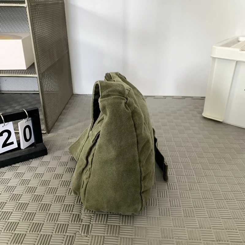 Preppy Style canvas backpack with anti bleaching treatment shoulder bag 100% pure cotton cross cut packaging cloth bag Z250225