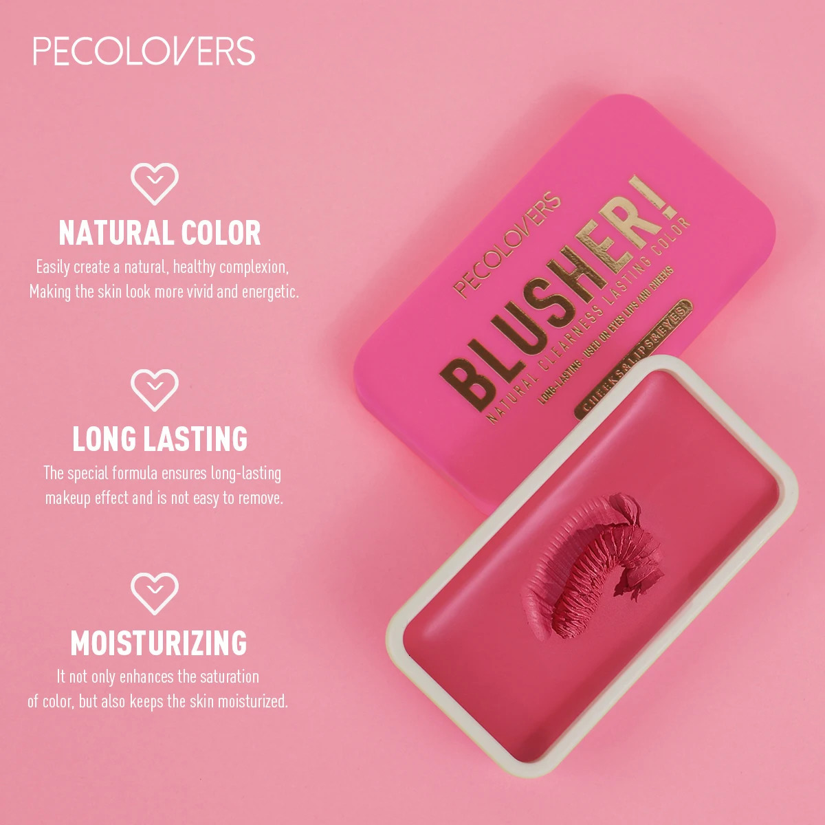 Push-pull Blush Face Coloring Blush Cosmetics Waterproof Blush Cream Long-lasting Waterproof Makeup Cheek Natural Blush Makeup 250224