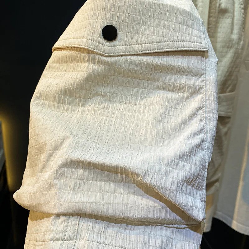 American Workwear Shorts Mens Summer Casual Versatile Loose Breathable Trendy Fashion Stretch Sports Fifth Pants 250224