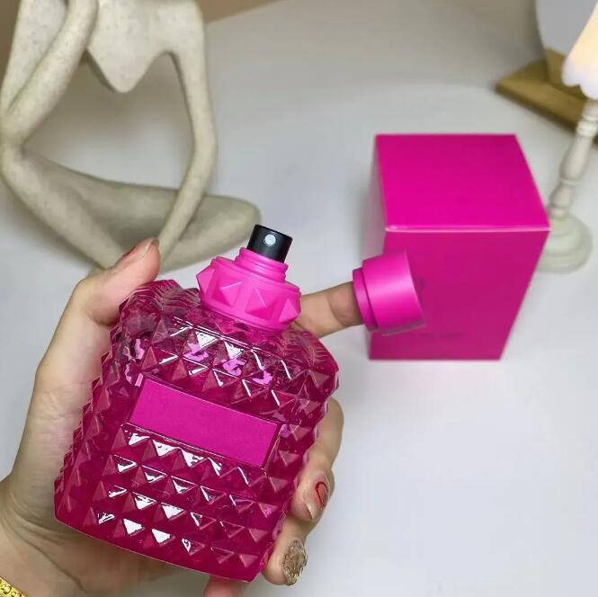 Born in Roma Perfume 100ml Donna Pink PP Coral Fantasy Intense Rockstud Noir Fragrance Eau De Parfum Cologne Spray Good Quality EDP Fast Ship Men Woman Parfums