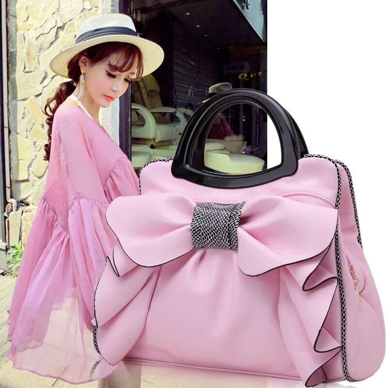 Women's New Fashion Unique Bow Tie Design Large Capacity Tote Bag All-match ShoulderBag Handbag Multiple Colour Parties Daily