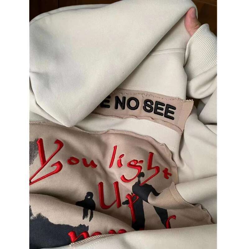 Black Womens Clothing Vintage Street Sweatshirt Hooded Haruku Y2K Letter Pullover Long Sleeves Warm Oversize Baggy Ladies Tops