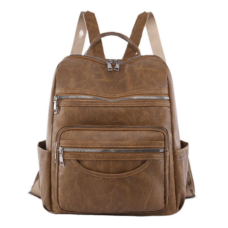 Genuine Leather Women Classic New Style4 Sheepskin Travel Backpack Fashion School Bag Girls Mochilas Feminina